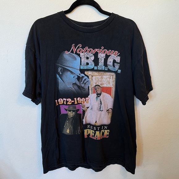 Vintage Tops - Vintage Notorious BIG t-shirt size XL (womens)